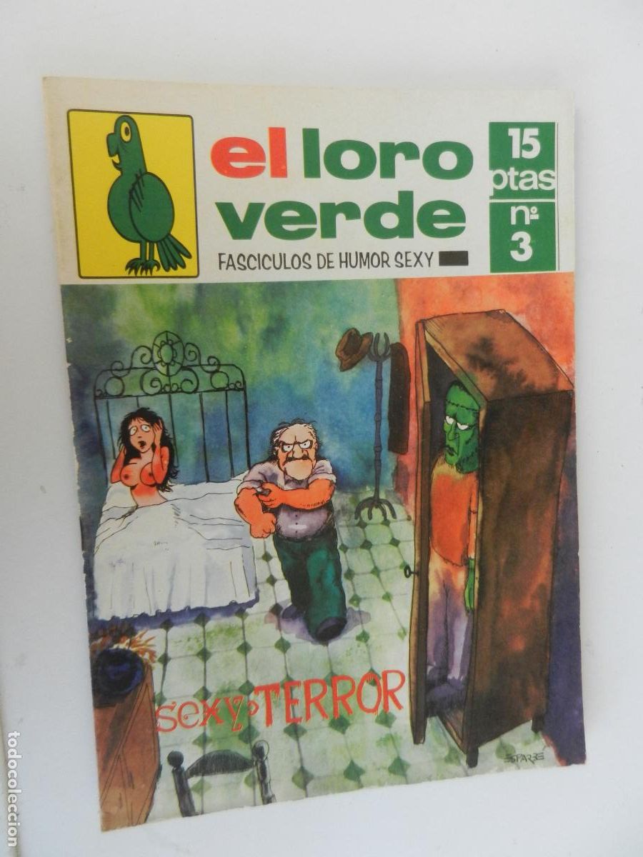 C&oacute;mics: EL LORO VERDE N&ordm; 3 - SEXY TERROR - FASCICULOS DE HUMO SEXY -1978