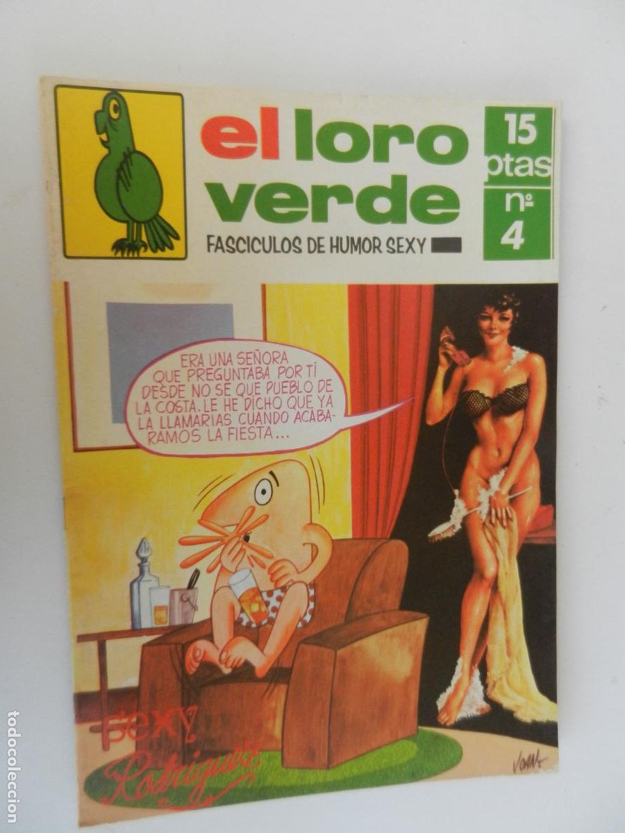 Comics: EL LORO VERDE N&ordm; 4 - SEXY RODRIGUEZ - FASCICULOS DE HUMOR SEXY -1978