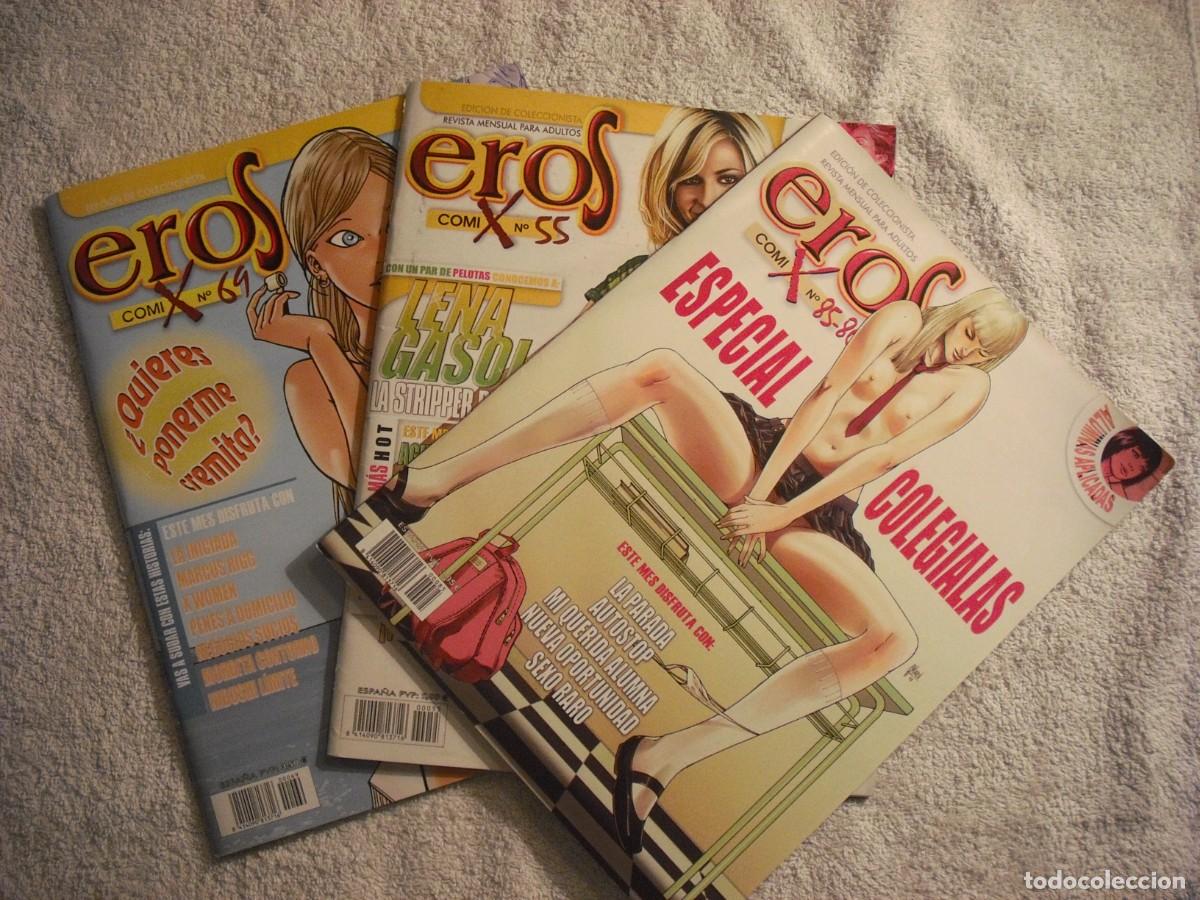 Comics: EROS COMIX, REVISTA PARA ADULTOS , LOTE DE 3 NUMEROS: 55, 69 Y 85/86