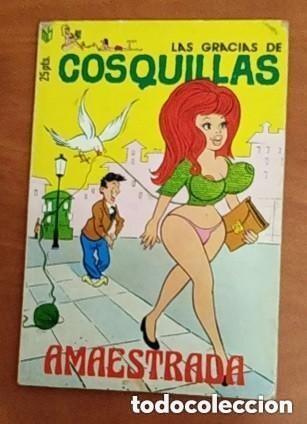 C&oacute;mics: las gracias de cosquillas-amaestrada-revista humor picaresco-COMIC EROTICO