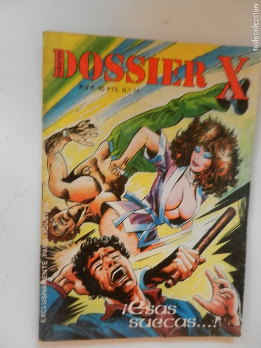C&oacute;mics: DOSSIER X N&ordm; 11 - &iexcl; ESAS SUECAS ...! EDITVAL 1984 - COMIC EROTICO ADULTOS