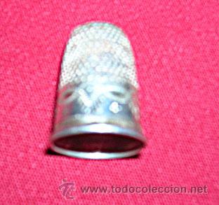 Coleccionismo de dedales: DEDAL      PLATA   -Borde  Grabado- - Foto 1