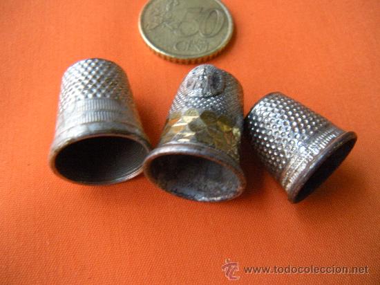 Coleccionismo de dedales: DEDAL. LOTE DE 3 DEDALES - Foto 1