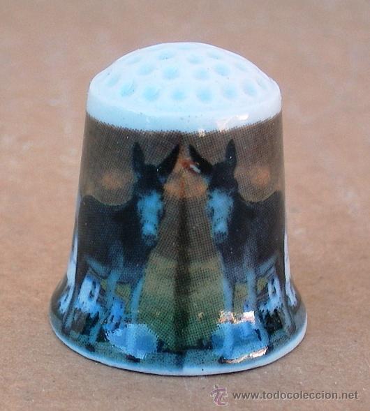 Coleccionismo de dedales: dedal de ceramica burros , deda365 - Foto 1