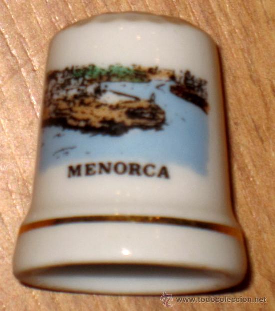 Coleccionismo de dedales: DEDAL MENORCA BALEARES CER&Aacute;MICA - Foto 1