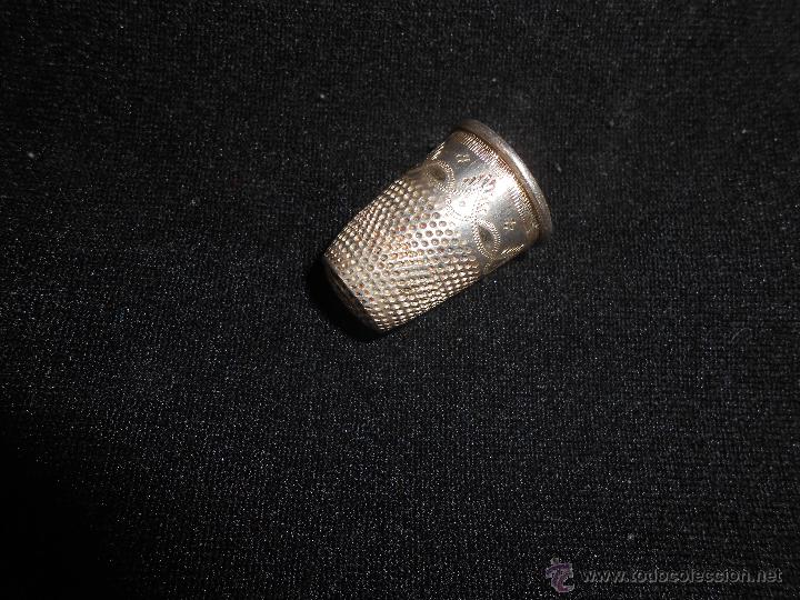 Coleccionismo de dedales: DEDAL      PLATA   -Borde  Grabado- - Foto 2
