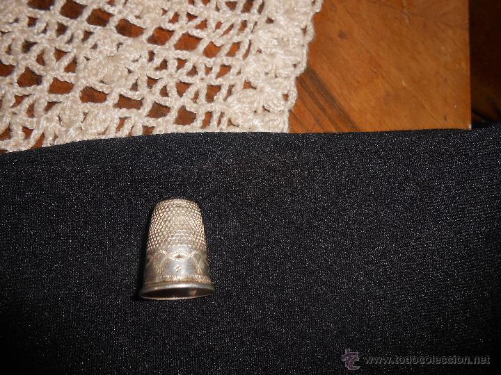 Coleccionismo de dedales: DEDAL      PLATA   -Borde  Grabado- - Foto 4