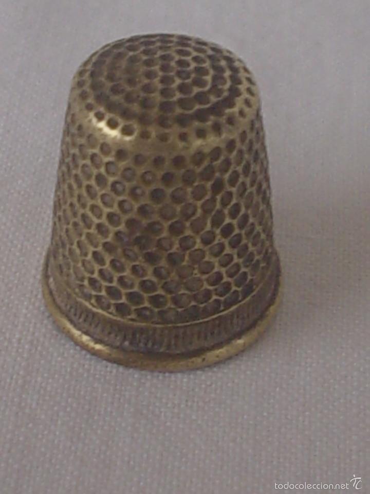 Coleccionismo de dedales: DEDAL BRONCE 1,80 X 1,50 - Foto 2