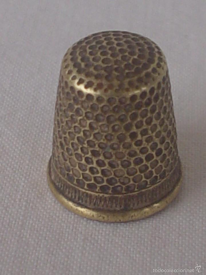 Coleccionismo de dedales: DEDAL BRONCE 1,80 X 1,50 - Foto 3