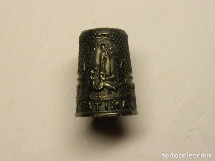 Coleccionismo de dedales: Dedal religioso de N&ordf; S&ordf; de F&aacute;tima. - Foto 1