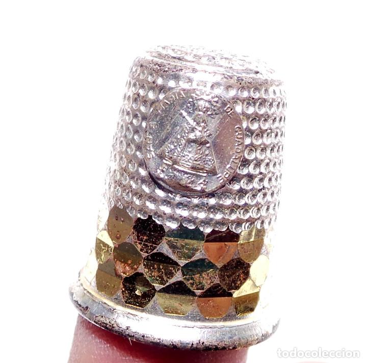 Coleccionismo de dedales: DEDAL CON FIGURA VIRGEN DE GUADALUPE - Foto 1