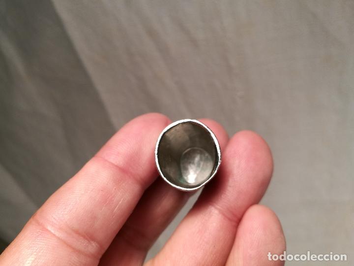 Coleccionismo de dedales: dedal buho metalico perouges francia - Foto 3