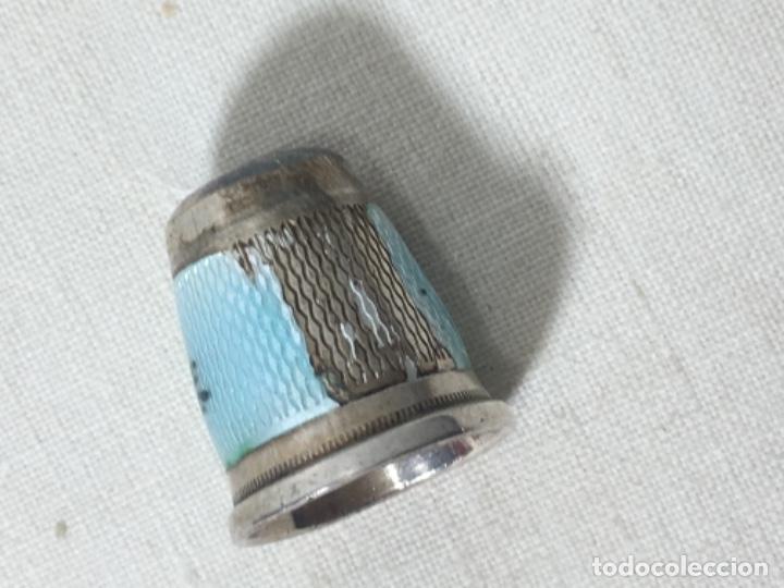 Coleccionismo de dedales: DEDAL PLATA DE LEY Y ESMALTE, COLECCION - Foto 3