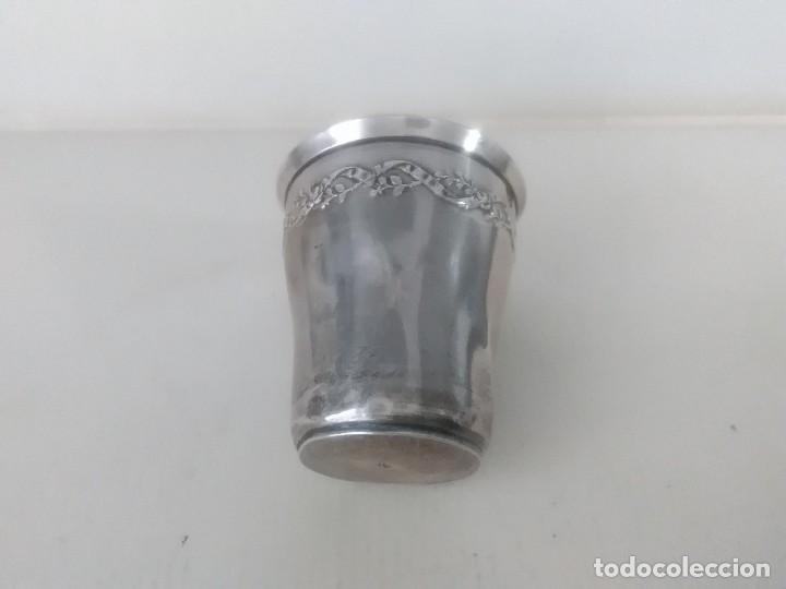 Coleccionismo de dedales: Dedal de anuncio ( escaparate) plata 5x4 ctms - Foto 3