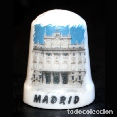 Coleccionismo de dedales: DEDAL PORCELANA - MADRID - Foto 1