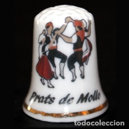 Coleccionismo de dedales: DEDAL PORCELANA - PRATS DE MOLLO - Foto 1