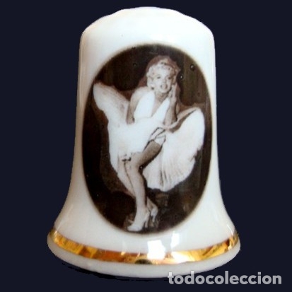 Coleccionismo de dedales: Dedal porcelana - Marilyn Monroe - Foto 1