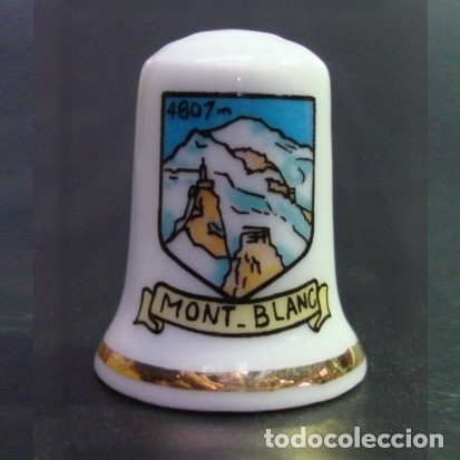 Coleccionismo de dedales: Dedal (D&eacute; &agrave; coudre) Mont Blanc Blason - Foto 1