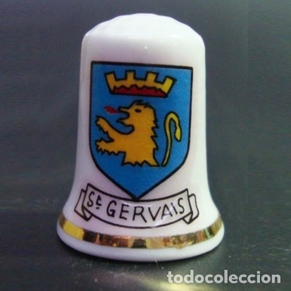 Coleccionismo de dedales: Dedal (D&eacute; &agrave; coudre) St. Gervais Blason - Foto 1