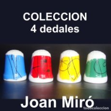 Coleccionismo de dedales: DEDAL PORCELANA - JOAN MIRO (COLECCIÓN 4 DEDALES). Lote 33338507