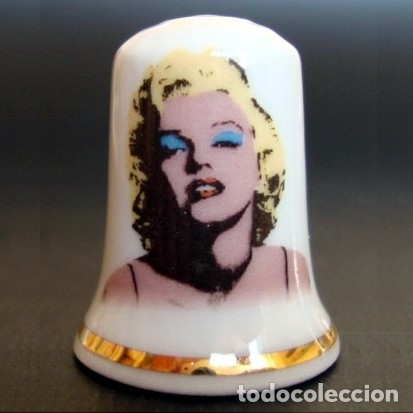 Coleccionismo de dedales: Dedal porcelana - Marilyn Monroe - Foto 1