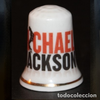 Coleccionismo de dedales: Dedal porcelana - Michael Jackson - Foto 1