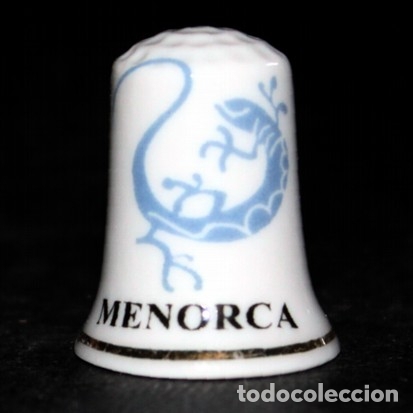 Coleccionismo de dedales: Dedal porcelana - MENORCA - Foto 2