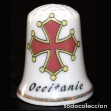 Coleccionismo de dedales: DEDAL PORCELANA - OCCITANIA. Lote 171698259