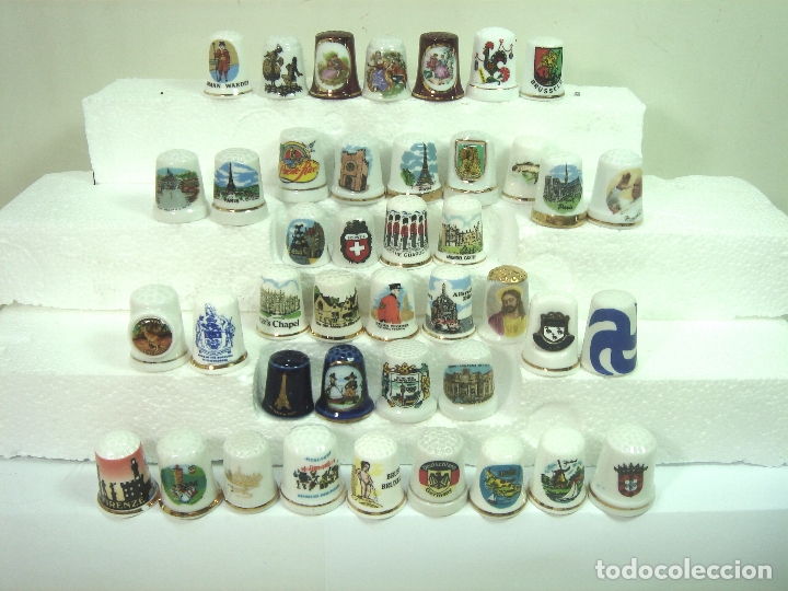 coleccion 42 dedales porcelana europa paris eng - Compra venta en  todocoleccion