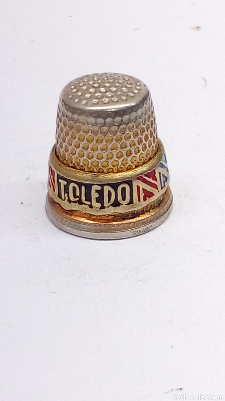 Coleccionismo de dedales: Dedal metal Toledo /8 - Foto 2