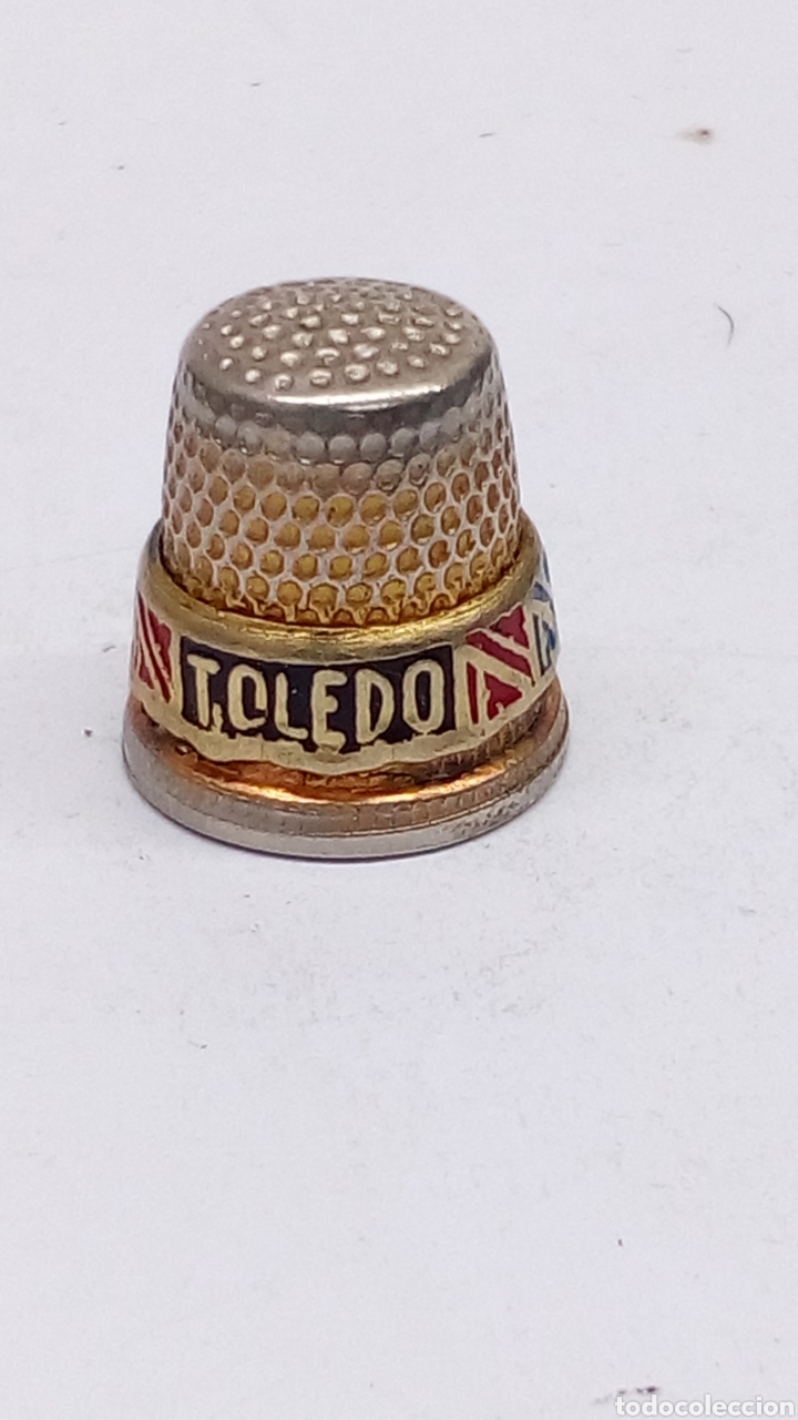Coleccionismo de dedales: Dedal metal Toledo /8 - Foto 1