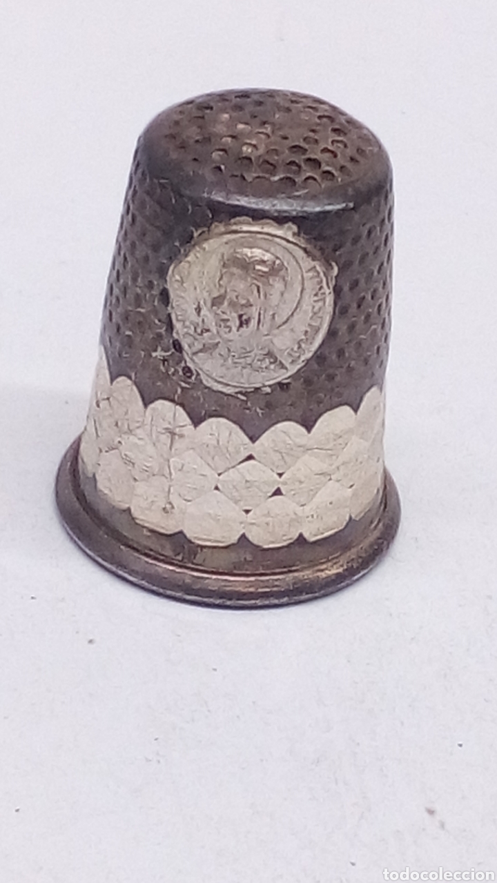 Coleccionismo de dedales: Dedal de plata relogioso/DEDAL1 - Foto 1