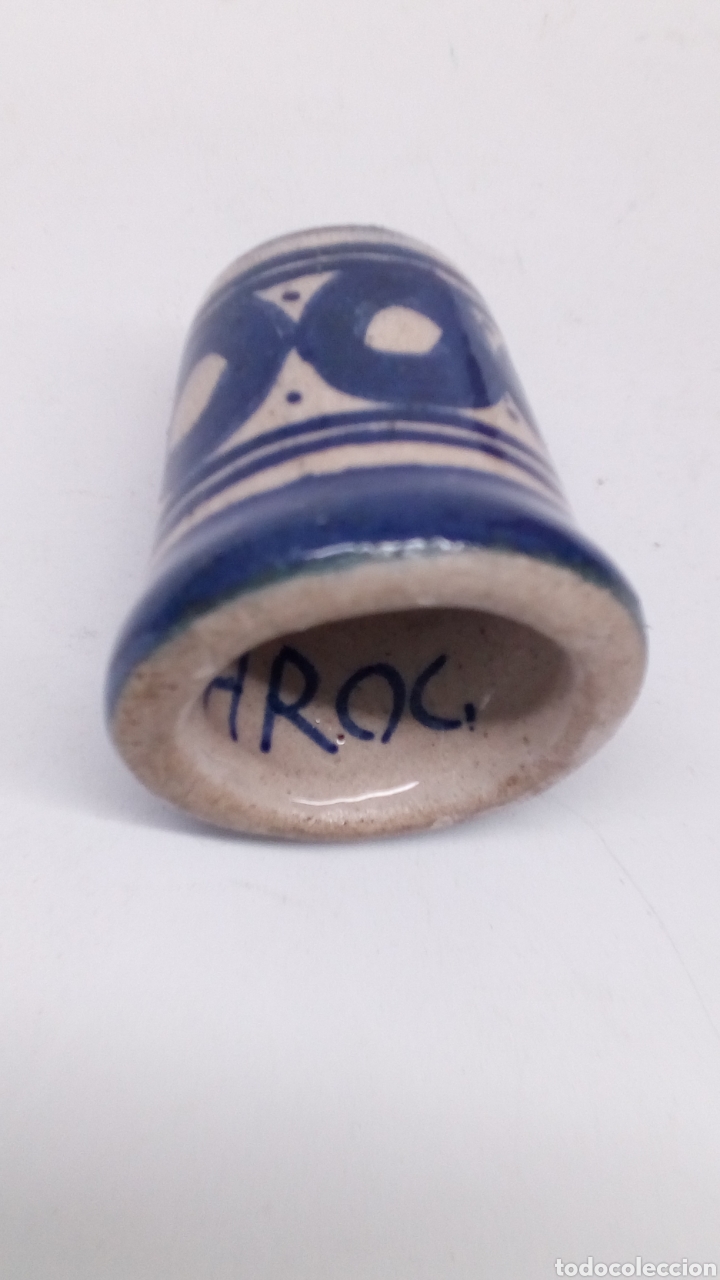 Coleccionismo de dedales: Dedal de ceramica marroco/6 - Foto 1