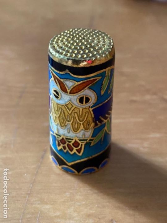 Coleccionismo de dedales: DEDAL GRANDE ESMALTADO B&Uacute;HO - Foto 1
