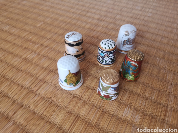 Coleccionismo de dedales: Lote de 6 dedales de colecci&oacute;n - Foto 1