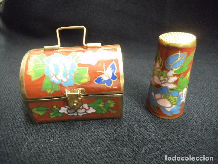 Coleccionismo de dedales: DEDAL - COFRE (esmalte) - Foto 1