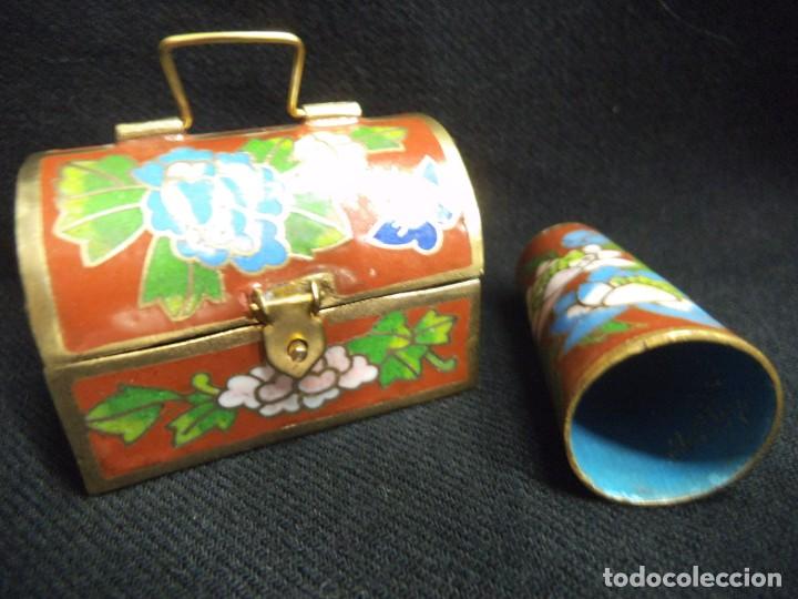 Coleccionismo de dedales: DEDAL - COFRE (esmalte) - Foto 5
