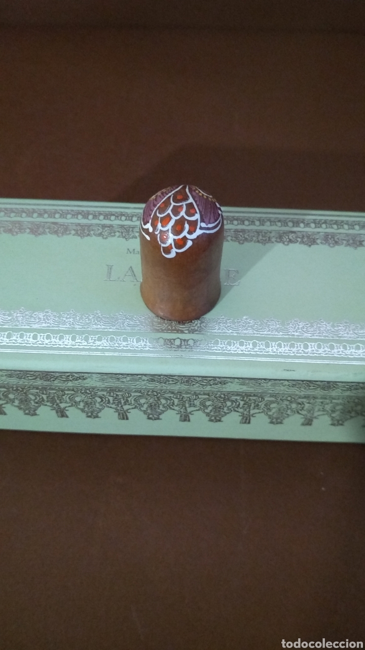 Coleccionismo de dedales: Dedal madera buho - Foto 3