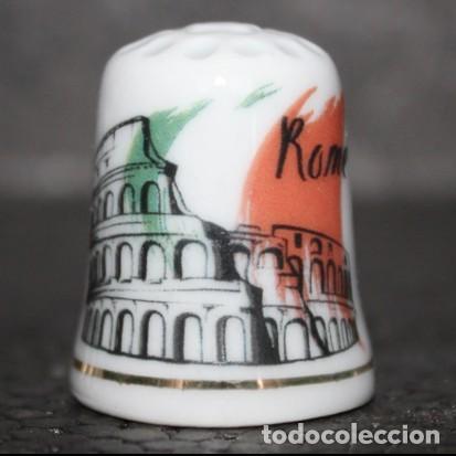 Coleccionismo de dedales: Dedal porcelana - ROMA - Foto 1