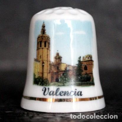Coleccionismo de dedales: Dedal porcelana - VALENCIA - Foto 1