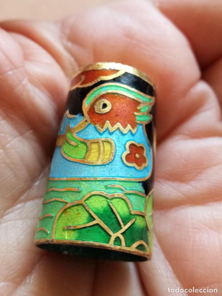 Coleccionismo de dedales: DEDAL DE CLOISONNE DOS PATOS - Foto 1