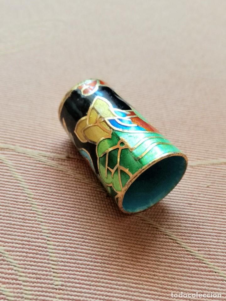 Coleccionismo de dedales: DEDAL DE CLOISONNE DOS PATOS - Foto 4