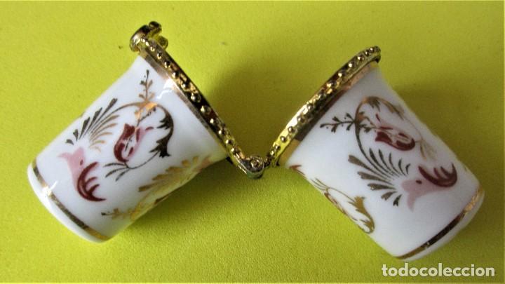 Coleccionismo de dedales: DEDAL DOBLE DE CERAMICA - Foto 1