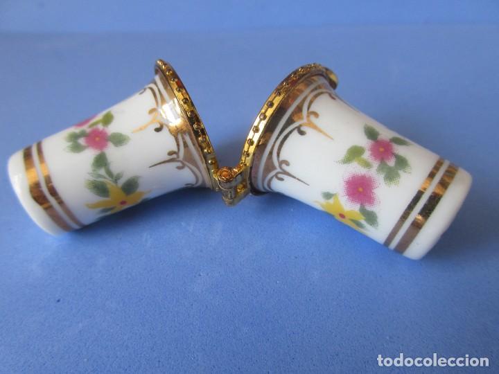 Coleccionismo de dedales: DEDAL DOBLE DE CERAMICA - Foto 1
