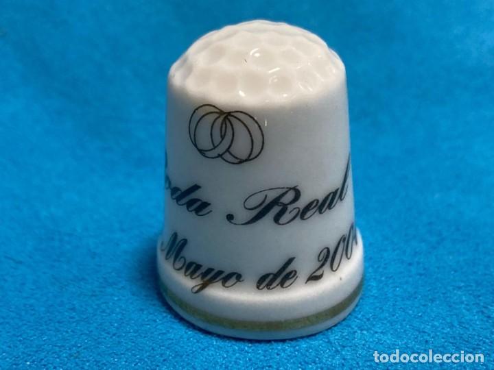 Coleccionismo de dedales: Dedal boda real cer&aacute;mica - Foto 1