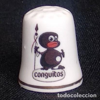 Coleccionismo de dedales: Dedal porcelana - CONGUITOS - Foto 1