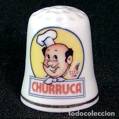 Coleccionismo de dedales: Dedal porcelana - CHURRUCA - Foto 1