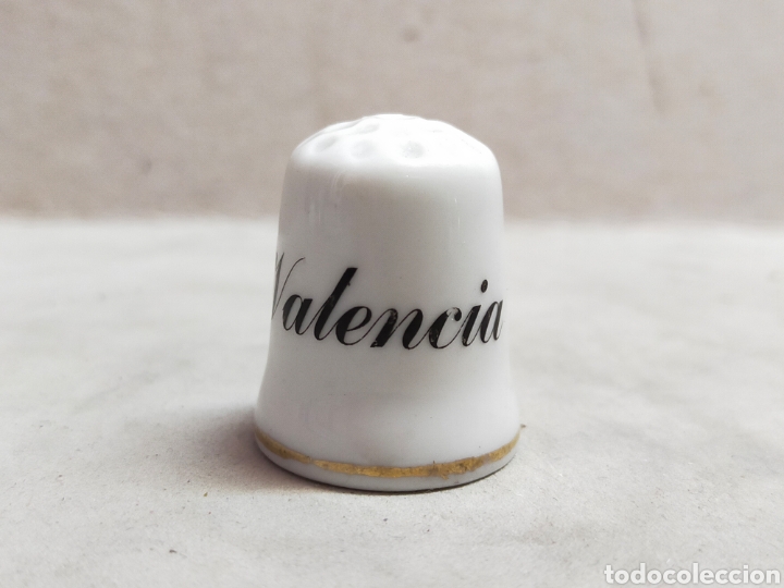 Coleccionismo de dedales: DEDAL DE PORCELANA VALENCIA. - Foto 2