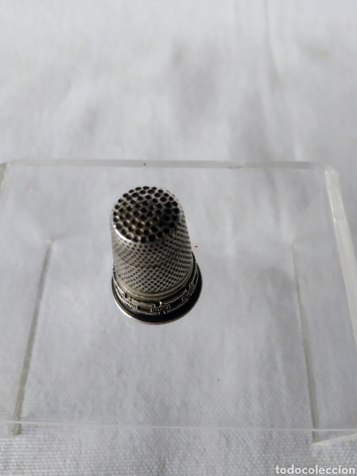 Coleccionismo de dedales: ANTIGUO DEDAL DE PLATA - Foto 2