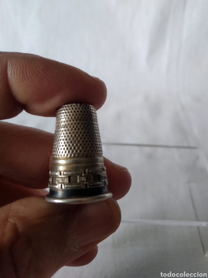 Coleccionismo de dedales: ANTIGUO DEDAL DE PLATA - Foto 5